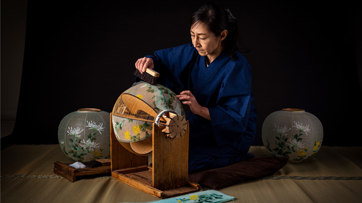 岐阜提灯　張師／梅田洋子